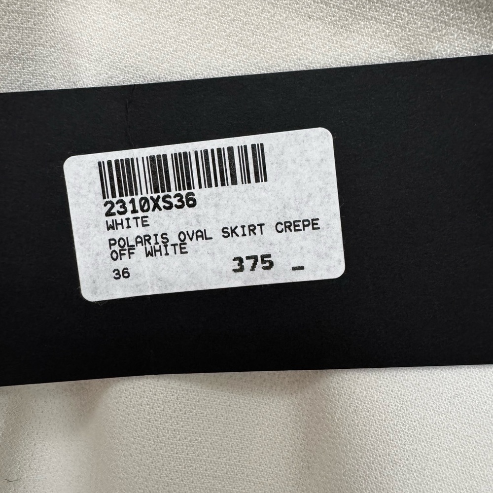 BRAND NEW Nevro Polaris White and Black Trim Midi Skirt in Size XS/36 - Picture 7 of 9